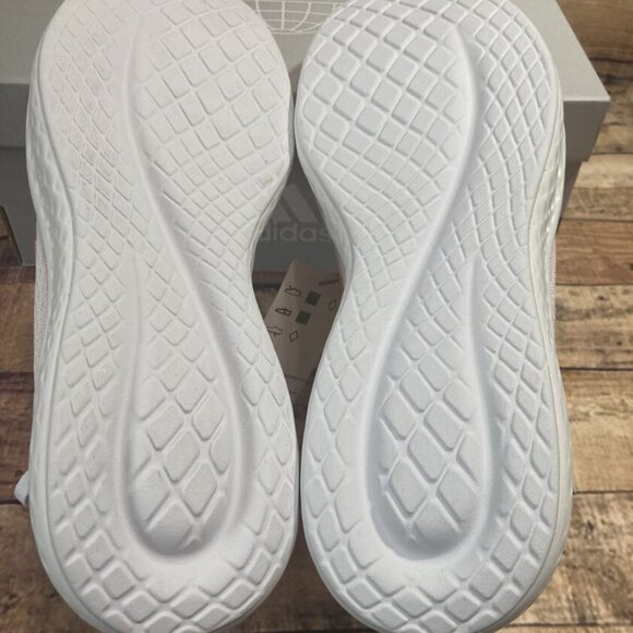 Adidas Women's M Fluidflow 2.0 Running Shoes White Pink Turbo NEW Sz 8.5 - Picture 6 of 11